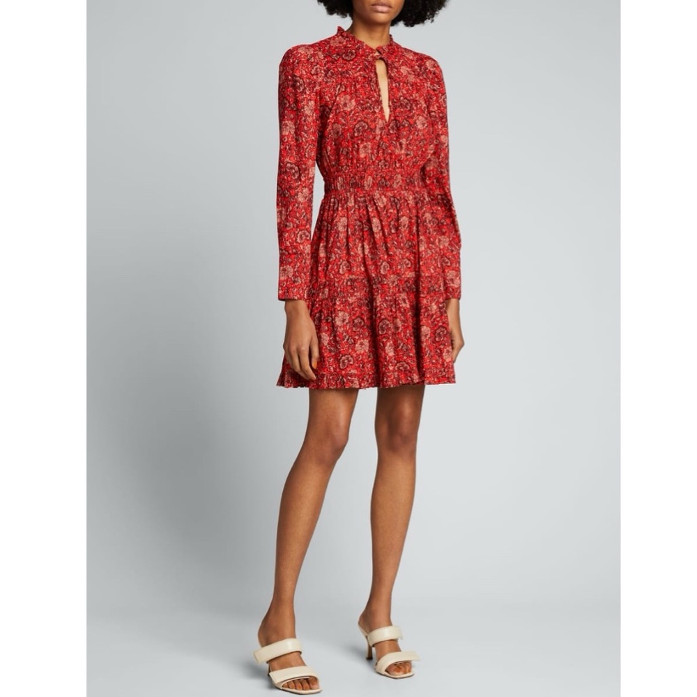 Ulla Johnson Liv Poppy Floral Split Dress - Size 4